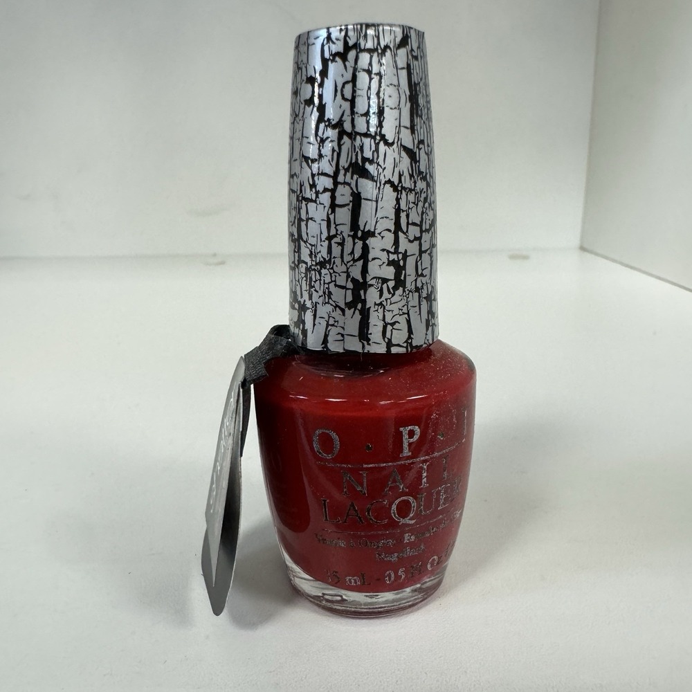 OPI‎ Nail Lacquer E55 Red Shatter 0.5oz / 15ml